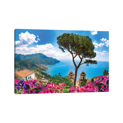 Ravello, View Of Amalfi Coast II by Susanne Kremer - Wrapped Canvas Photograph