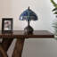 Mini lampe de table Tiffany Simonetti avec libellule en verre coloré à base de libellule bleue l 10 po x P 10 po x H 14 po *-314957552