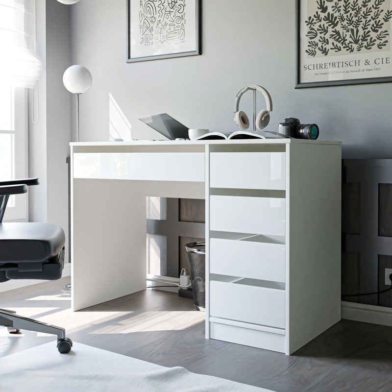 Standing Desk, White Gloss