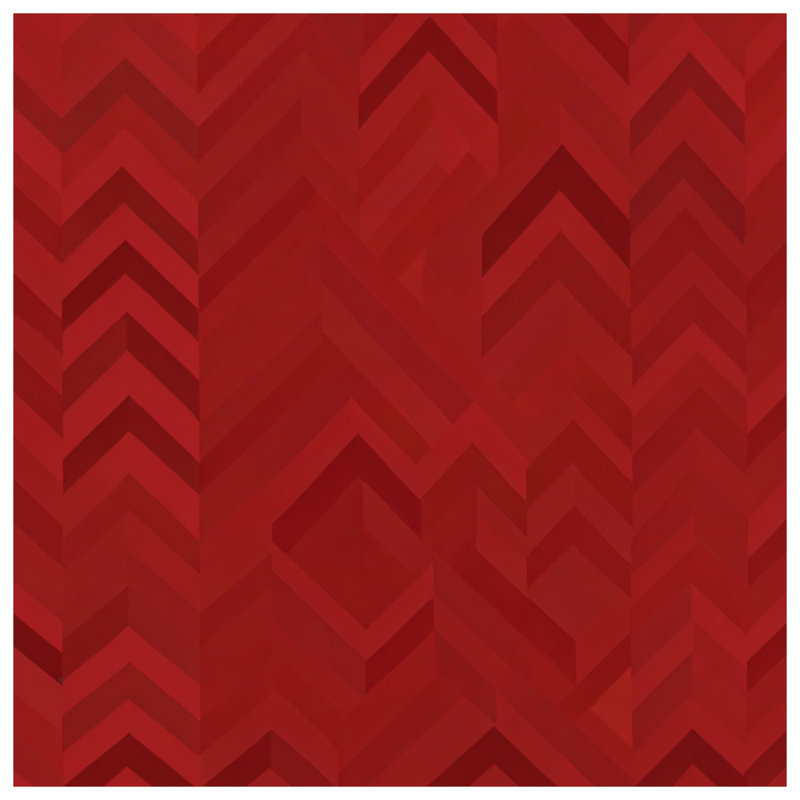 Couvertures à motif de chevrons rouges, L 60 po x H 80 po
