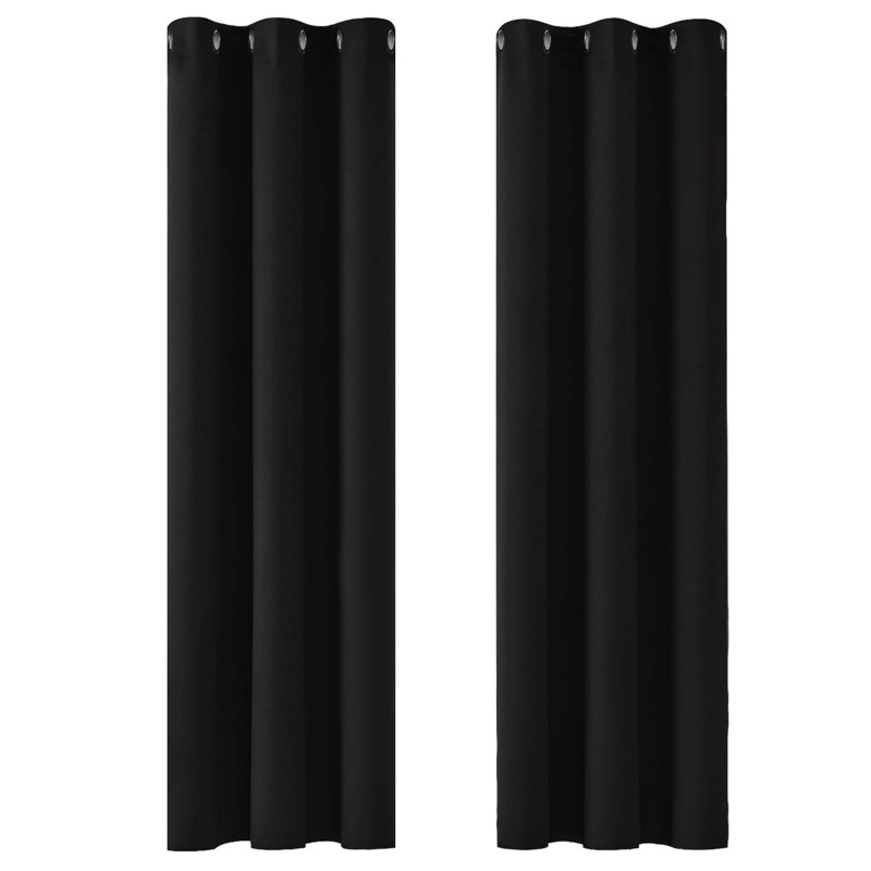 Blackout Curtain Pair, 42cm Width x 242cm Drop