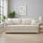 Fabric Sleeper Sectional Sofa W/ 2 Toss Pillows