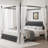 Artevious Upholstered Metal Canopy Storage Bed-234378577-234378580