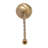 Metal, Twisted Floor Taper Candleholder, Gold, Pillar-384513688