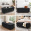 Banc de rangement capitonné 46,5 po Modern-1658481950
