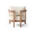 Acacia Wood Patio Conversation Set with Cushions
