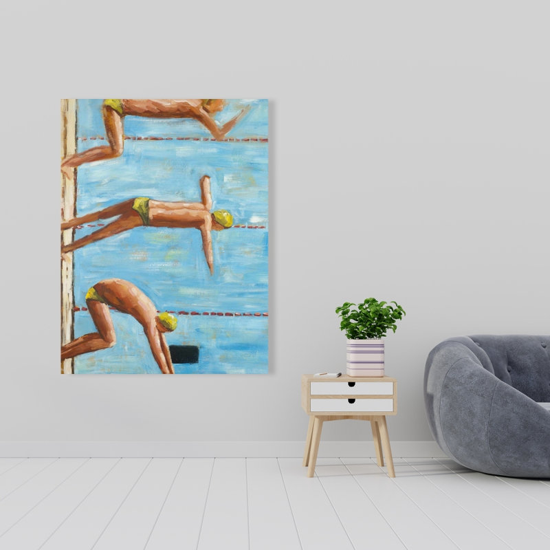 Swimmers - Toile contemporaine pour homme Cave Home Decor