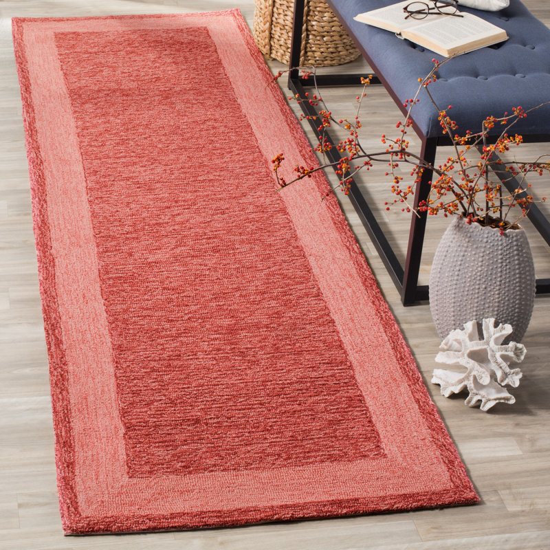 Taran Easy Care Hand Hooked Performance Solid Color Rug, Runner 2'6" x 10'