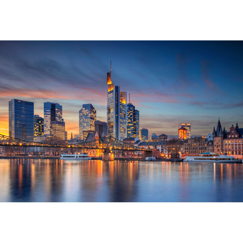 Frankfurt Am Main, Germany by Frankfurt Am Main, Germany - Wrapped Canvas Print, 20cm H x 30cm W x 3.8cm D