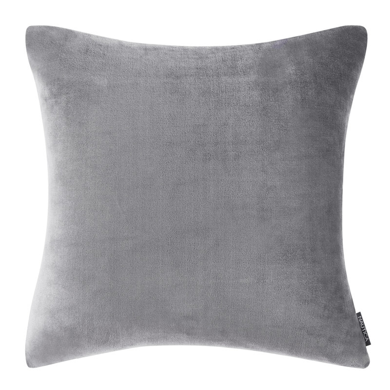 Ultra Soft Gray Fleece European Sham with Zipper Closure