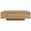 Table basse vidaXL chêne artisanal 39,37 po x 39,37 po x 12,20 po