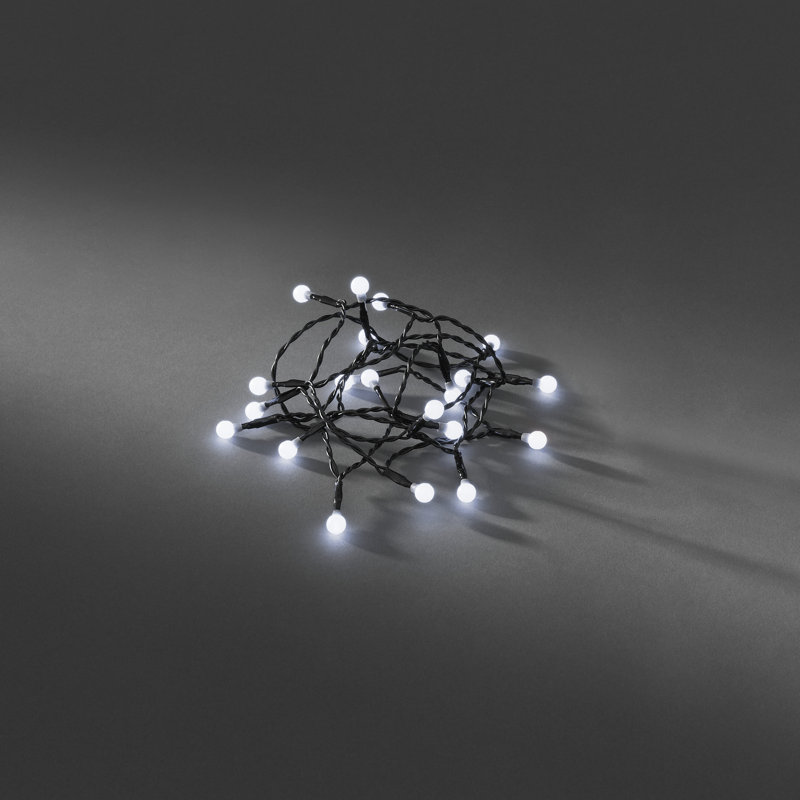 422cm LED Battery Powered 50 - Bulb Wide Angle LED String Light, 392 cm, White