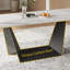 63-94.5" Extendable Dining Table Set With 8 Dining Chairs