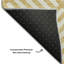 Tapis doré de qualité supérieure lavable à la machine Tweedy-2113006206
