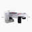 White Coffee Table With Side Table White