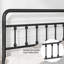 Structure de lit plateforme en métal robuste avec tête de lit, pied de lit et rangement sous le lit de style victorien, aucun sommier requis-419381472-419381473