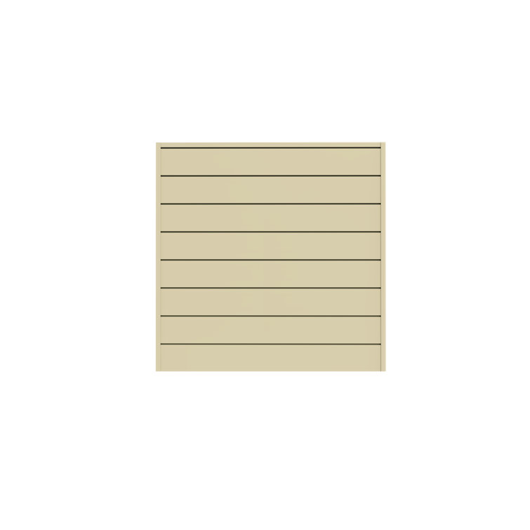 CrownWall Heavy Duty PVC 48" H x 48" W Slatwall & Reviews | Wayfair