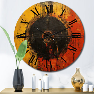 Horloge murale moderne belgique avec abstraction géométrique III