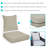 24" x 24" Seat and Back Cushion Set for Outdoor Chairs - Beige-1132122001