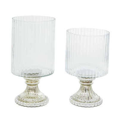 11.5'' H Glass Tabletop Hurricane