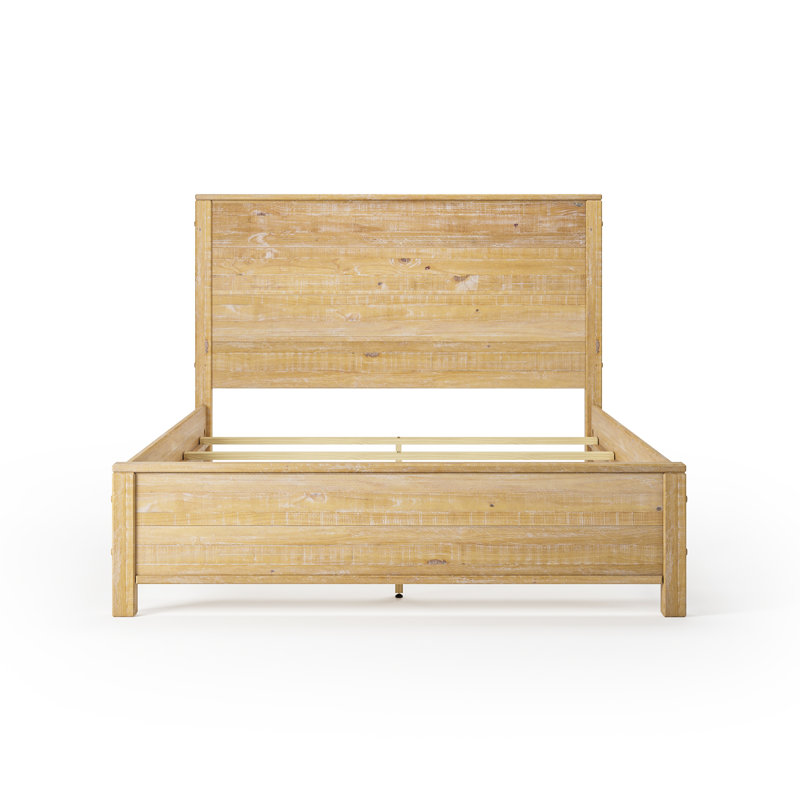 Lit plateforme standard Baja - Grand lit - Finition bois de grange, Grand, Bois de grange