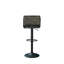 Swivel Upholstered Adjustable Height Counter Stool with Metal Frame-1665404236