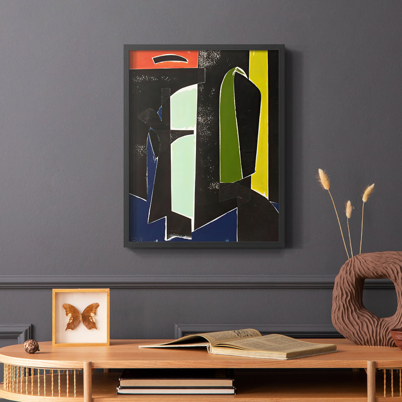 Reproduction encadrée "Arches Espagnoles" - Bois massif, Noir, H 20 po x l 16 po