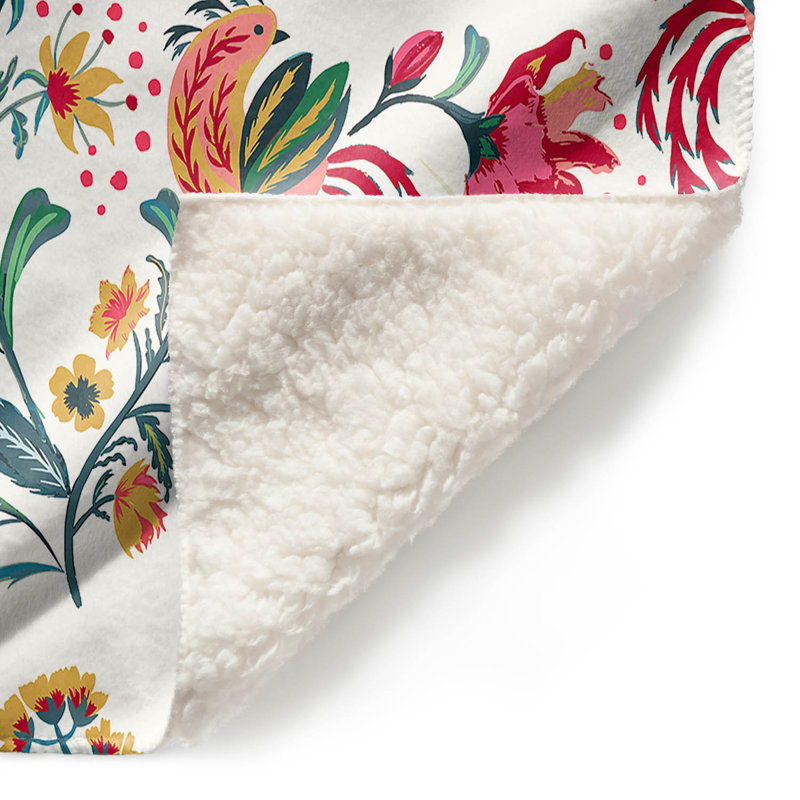 Couverture sherpa doux fêtes scandinave, l 51 po x L 60 po