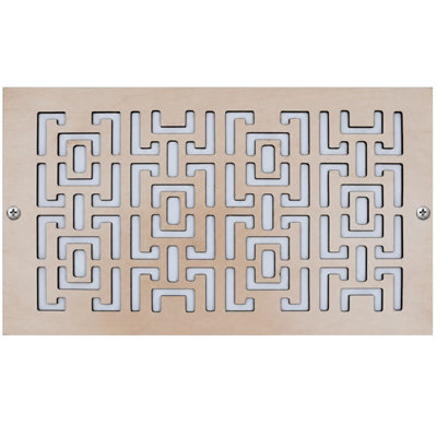 Stellar Air White Wall And Ceiling Registers - 6x6 (Duct Opening) 8x8 Overall Size -Oriental