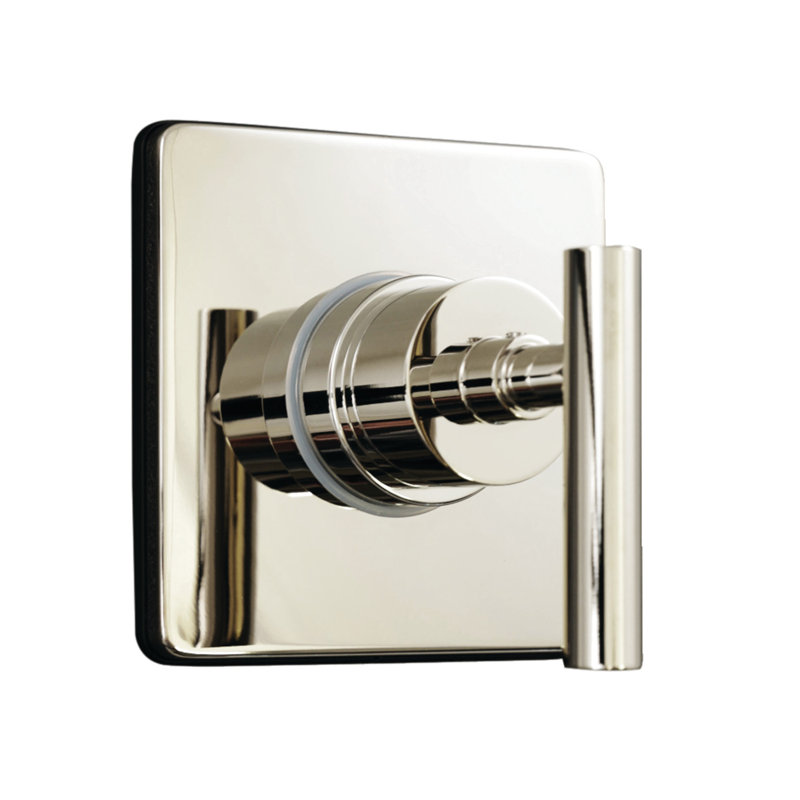 Kingston Brass Manhattan Single-Handle Wall Mount Three-Way Diverter Valve with Trim Kit, Polished Nickel
