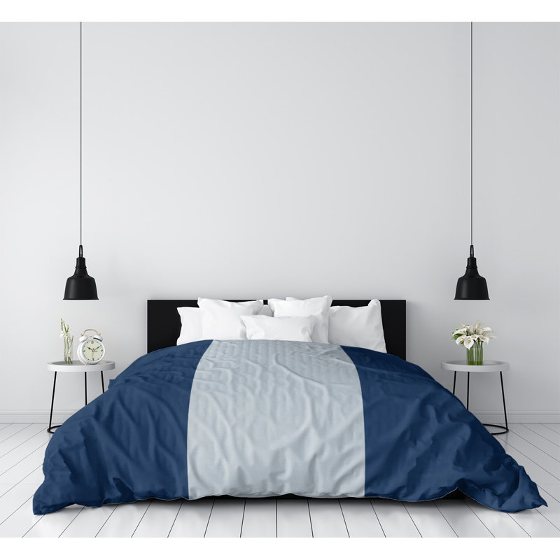 Housse de couette réversible simple Seattle Baseball, Polyester brossé, Housse de couette pour très grand lit