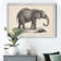 Brodtmann Young Elephant - Picture Frame Painting Print on Canvas