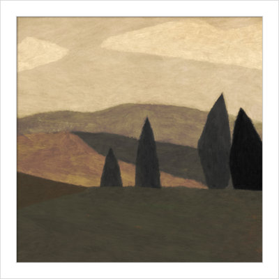 Paysage 2 by Dan Hobday Wood Framed Wall Art Print