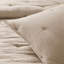 Ensemble de courtepointe brodée en coton 3 pièces, taupe-130473807