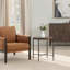 Casoria Mango Wood End Table, Antique Medium Brown