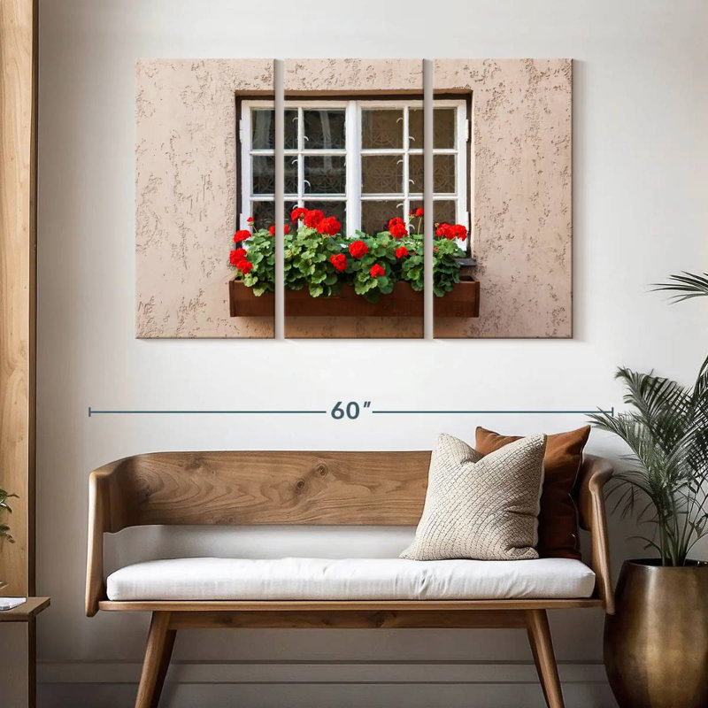 Lilie Window Flower, 32" H x 50" W