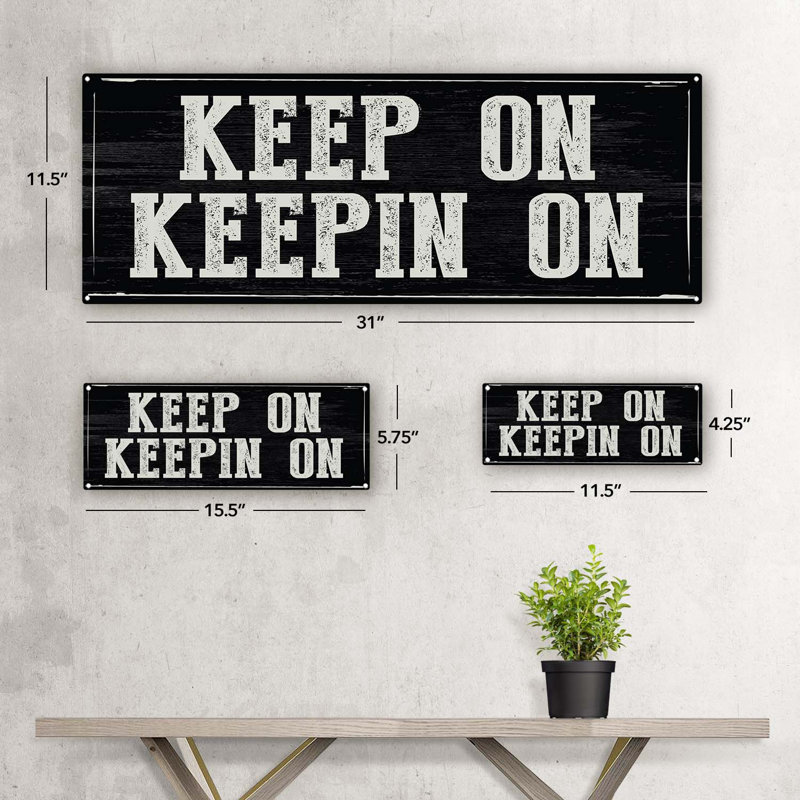 Wall Decor on Metal, 11.5" H x 31" W x 0.04" D