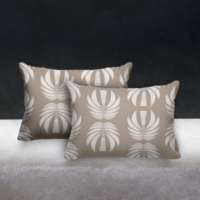 Geometric Outdoor Reversible Throw Pillow