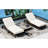Outdoor Lounge Chair, 5 And Cushion With Wheels, For Pool, Backyard, Garden Decoration  Brown/Beige Adjustable Patio Chaise Transportable Wheels Backyard-1930827362-1930827361