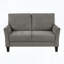 Causeuse Modern Modern - brun-gris avec assise moelleuse