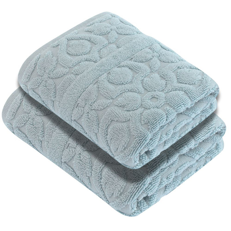 Luxury Turkish Hand Towels, 100% Turkish Cotton, Quick Drying, High Absorbency, Soft Towels For Home and Bath, Oversized 20"W x 30"L 2-Piece Plush Hand Towels, Flora Style