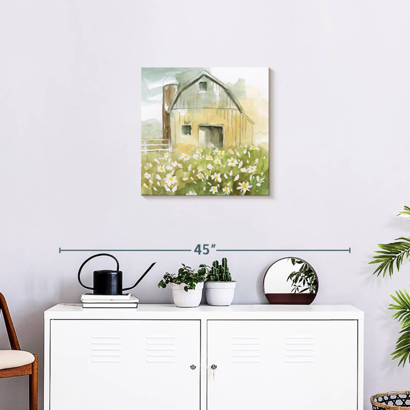 Lilie Daisy Barn, 20" H x 20" W