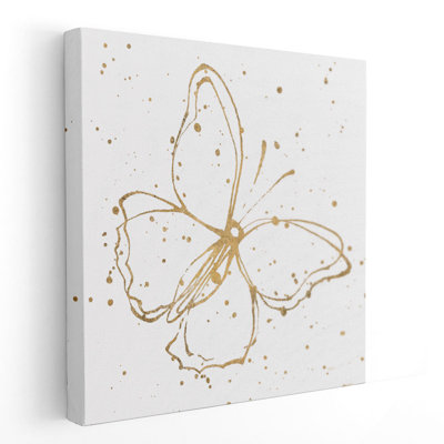 Golden Wings I - Canvas Print Wall Art