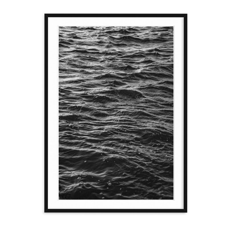 Mesmerizing Waves, 40" H x 28.5" W, Black Framed