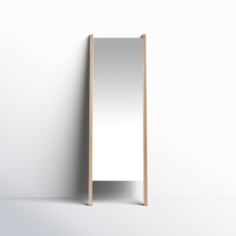 Angeles Solid Wood Rectangle Mirror, 72" x 24"