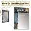 Hedya - Gray Modern Wall Mirror-93370008