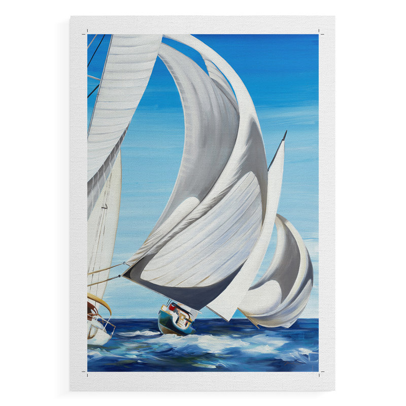 Sur les mers ouvertes - impression sur toile seulement - non encadrée, H 60 po x l 40 po