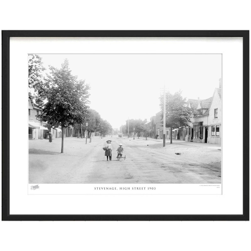 Stevenage, High Street 1903 by Francis Frith - Single Picture Frame Print, 28cm H x 36cm W x 2.3cm D