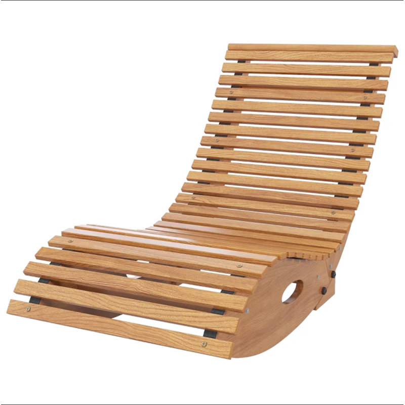 Chaise berçante en bois, chaise berçante d'extérieur