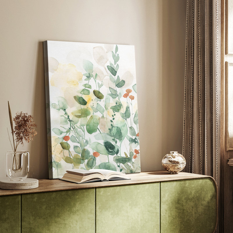 Chant des fleurs sauvages I - Cavas enveloppés de galerie, H 60 po x l 40 po